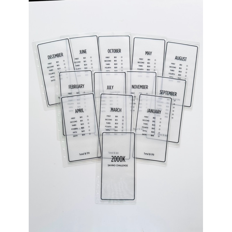 

13 cash evelope size untuk binder A6 TEMA MINIMALIS