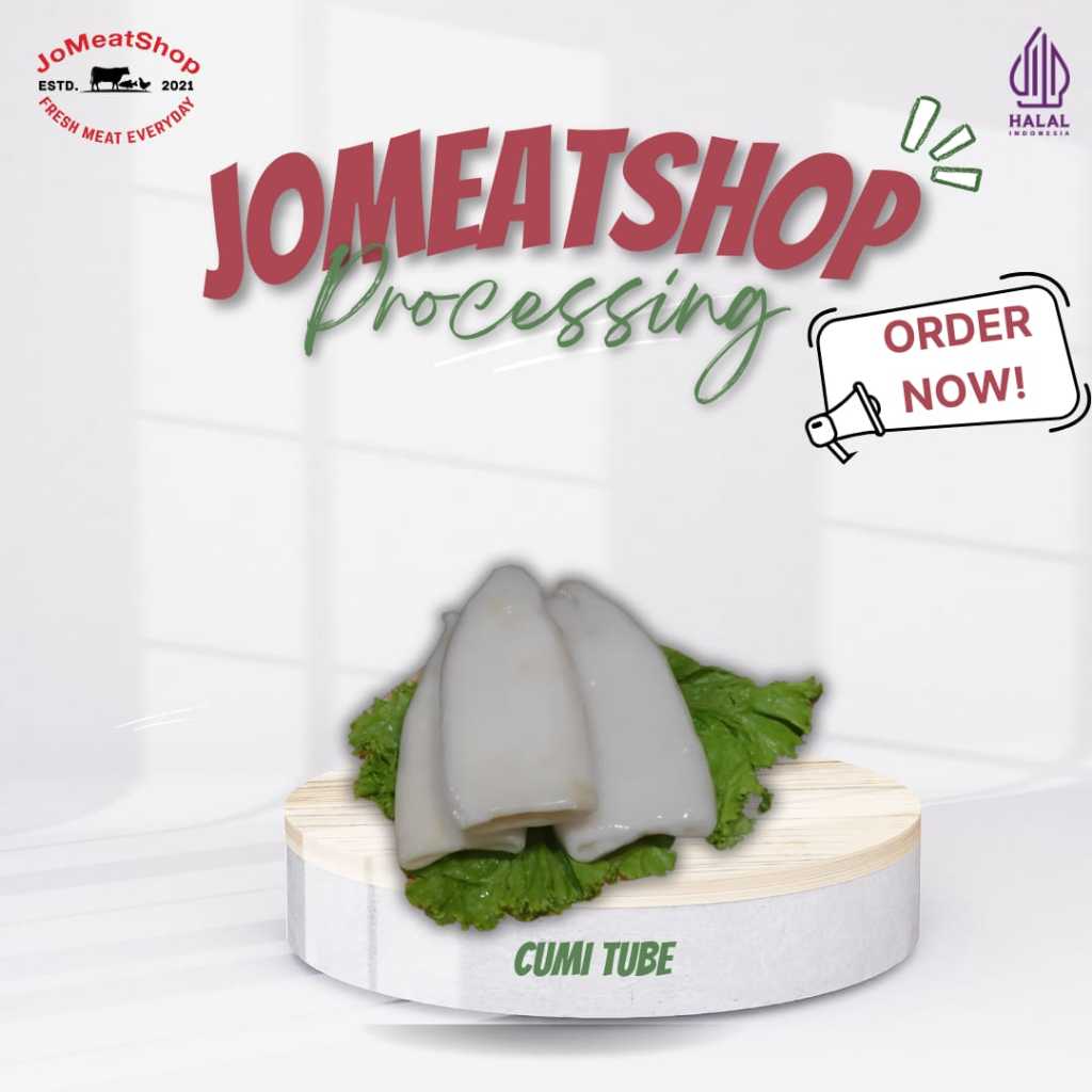 

ikan Cumi Kupas Tube kemasan 1Kg