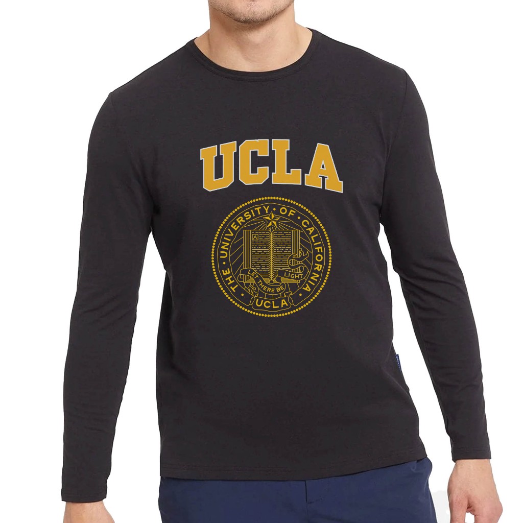 Kaos T-Shirt Lengan Panjang UCLA University of California Cotton Combad Premium T-SHIRT