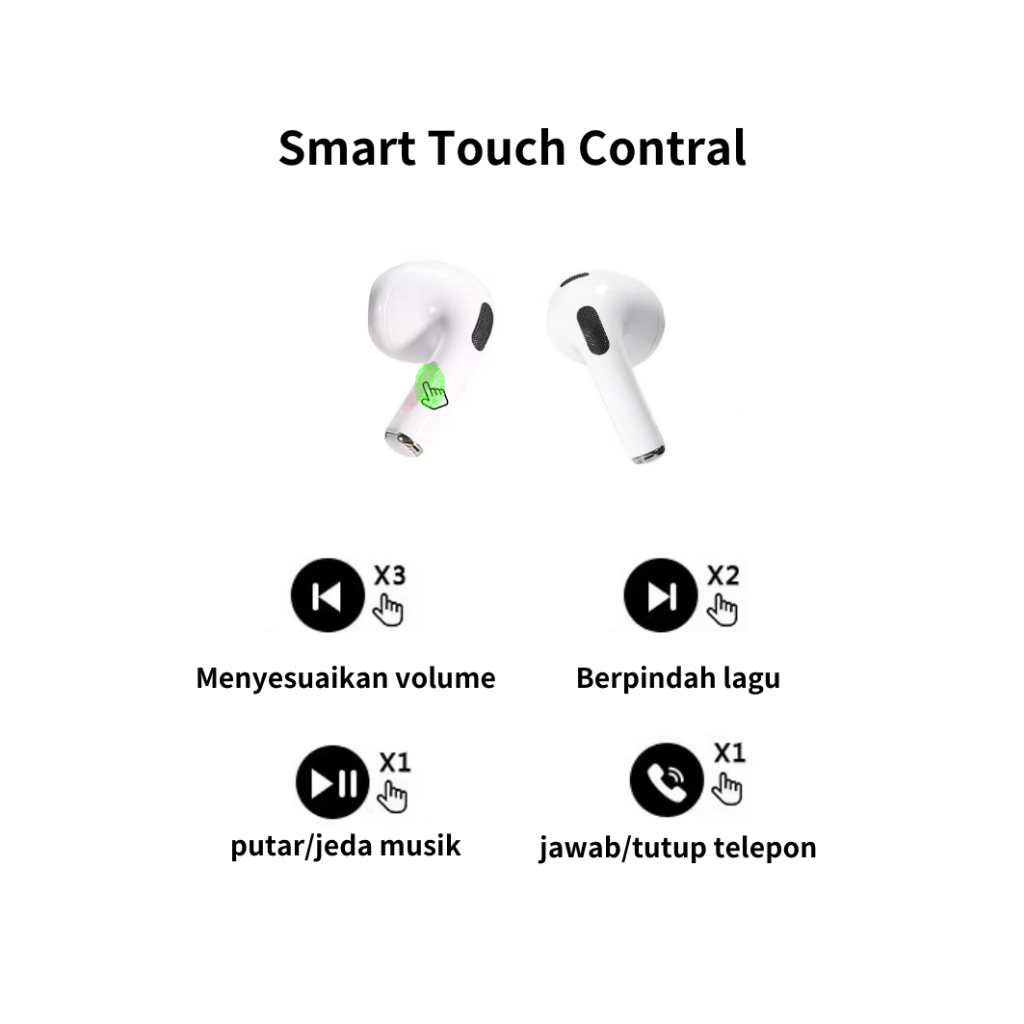 CUCI GUDANG TWS PODS GEN 4 SUPER BASS EARPHONE BLUETOOTH 9D HIFI STEREO SOUND EARPHONE WIRELESS