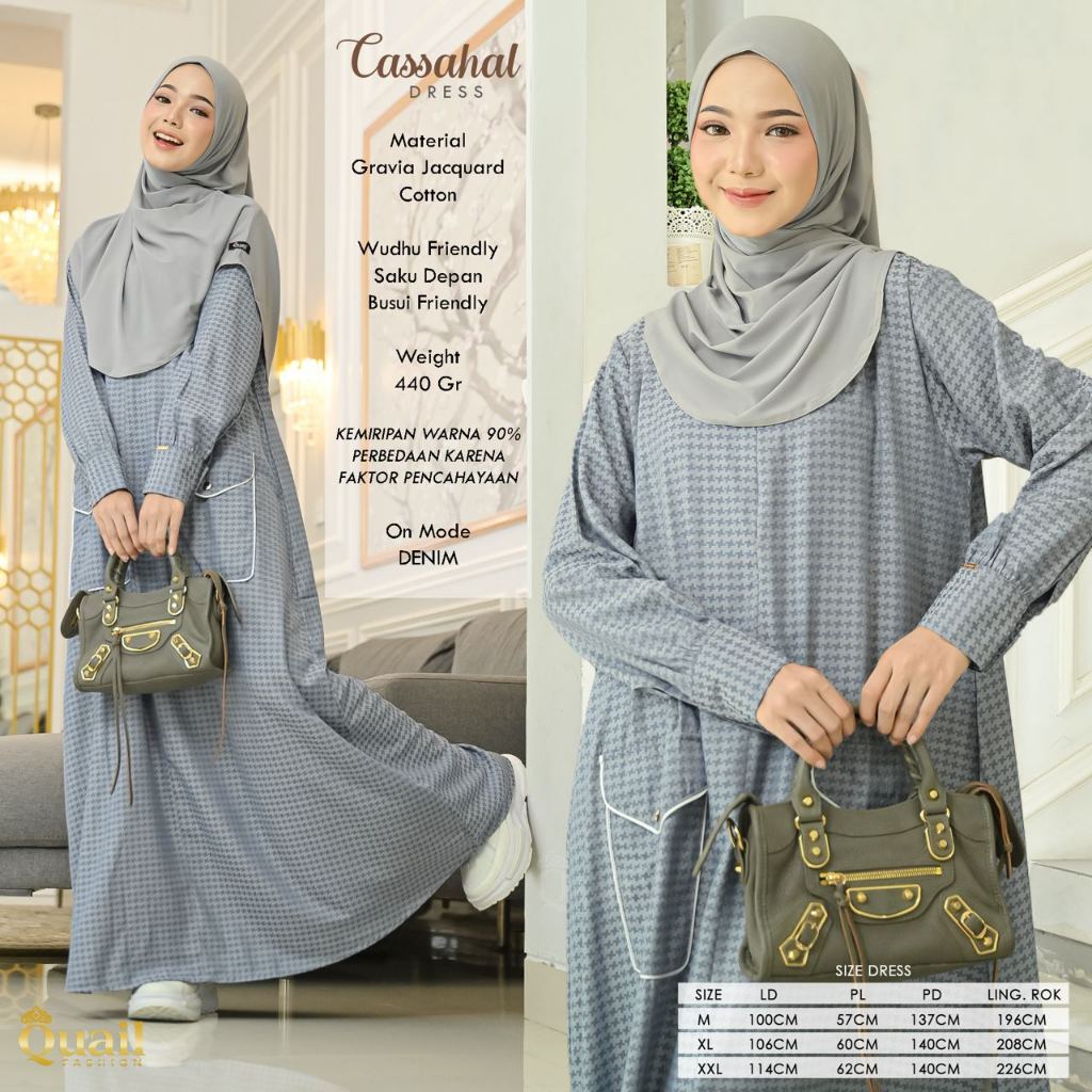 Quail Hijab - CASSAHAL REBORN EXCLUSIVE DRESS ORI QUAIL ORIGINAL QUAIL HIJAB