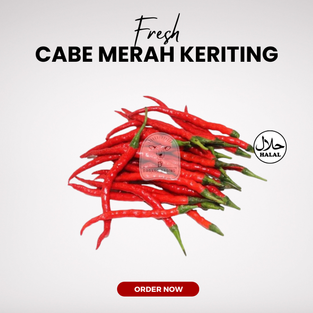 

Cabe / Cabai Merah Keriting 100gr 250gr 500gr 1kg Harga Grosir Tangerang