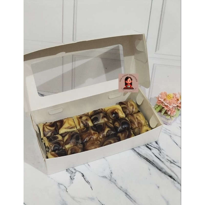 

BrownCheese Cake Marble / Brownies cheese potong