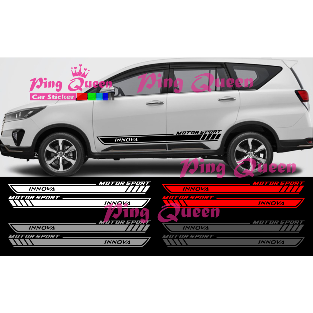 Sticker stiker mobil innova cutting sticker mobil toyota innova sticker mobil terbaru