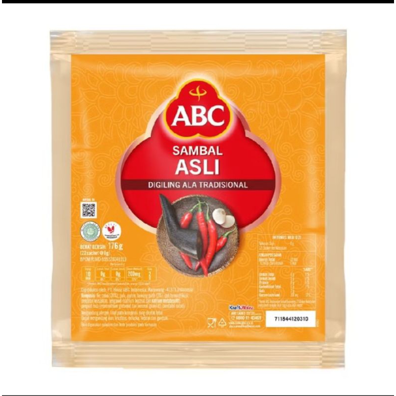 

PROMO | SAMBAL ABC CABAI | SACHET | 10 x 15 GRM
