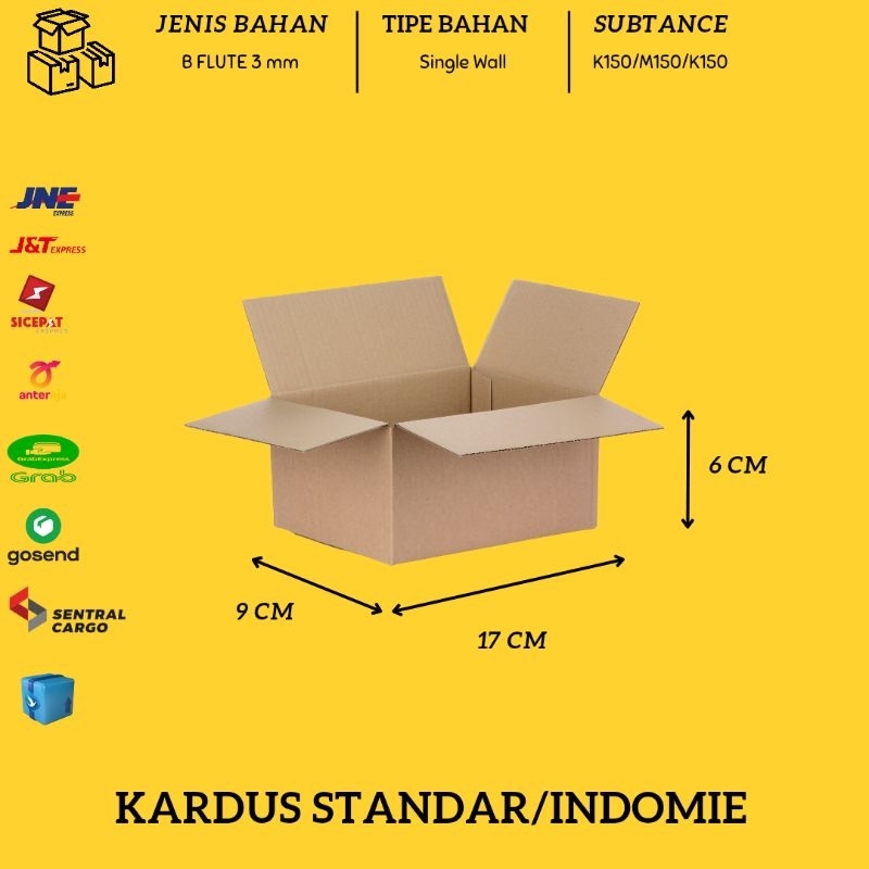 

Kardus standar dus packing 17x9x6 cm