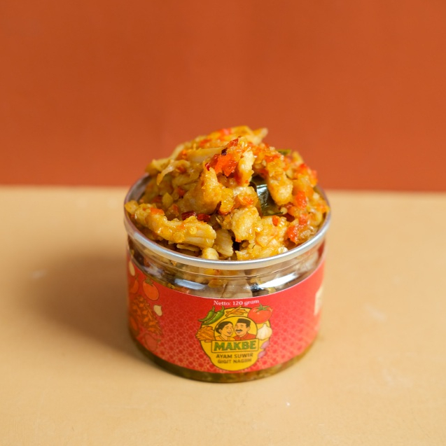 

Sambal Ayam Suwir 120 Gram - Sambel Makbe Ayam Suwir - Sambal Pedas Kemasan Kaleng Siap Makan Asli Homemade Enak Untuk Lauk - Aneka Spesial Sambal Murah Viral Nagih - Rumah Emak & Babeh Juara