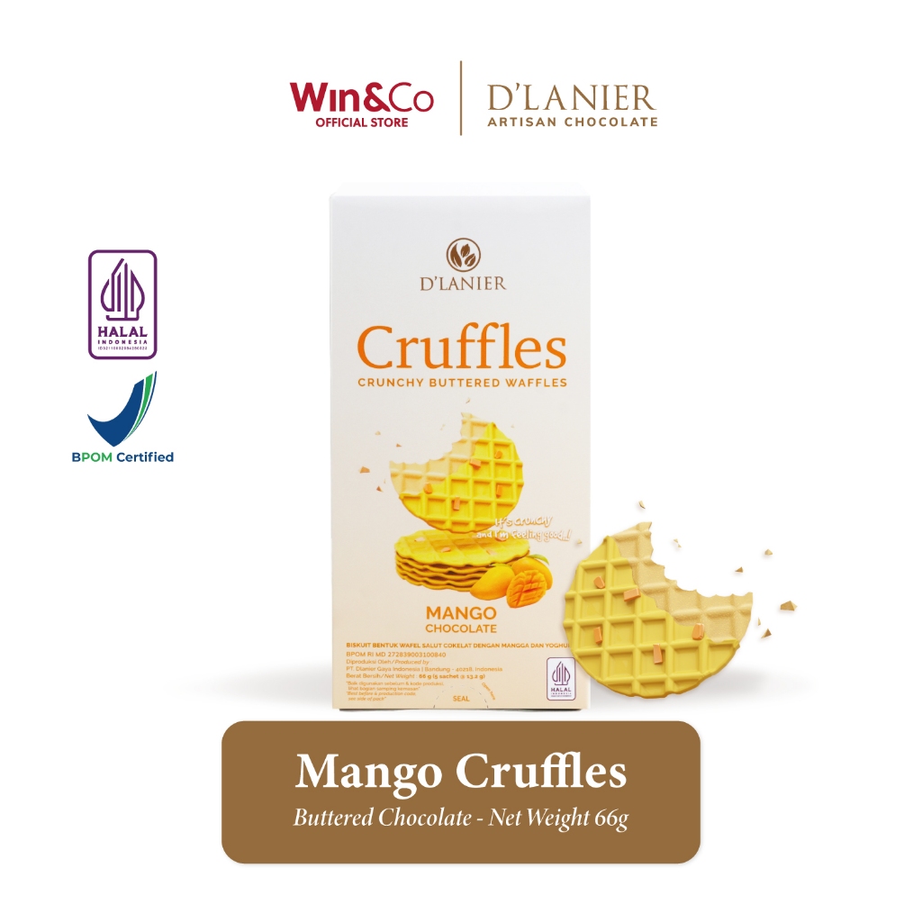 

D'Lanier Mango Chocolate Cruffles - 66 gr (5 sachet)