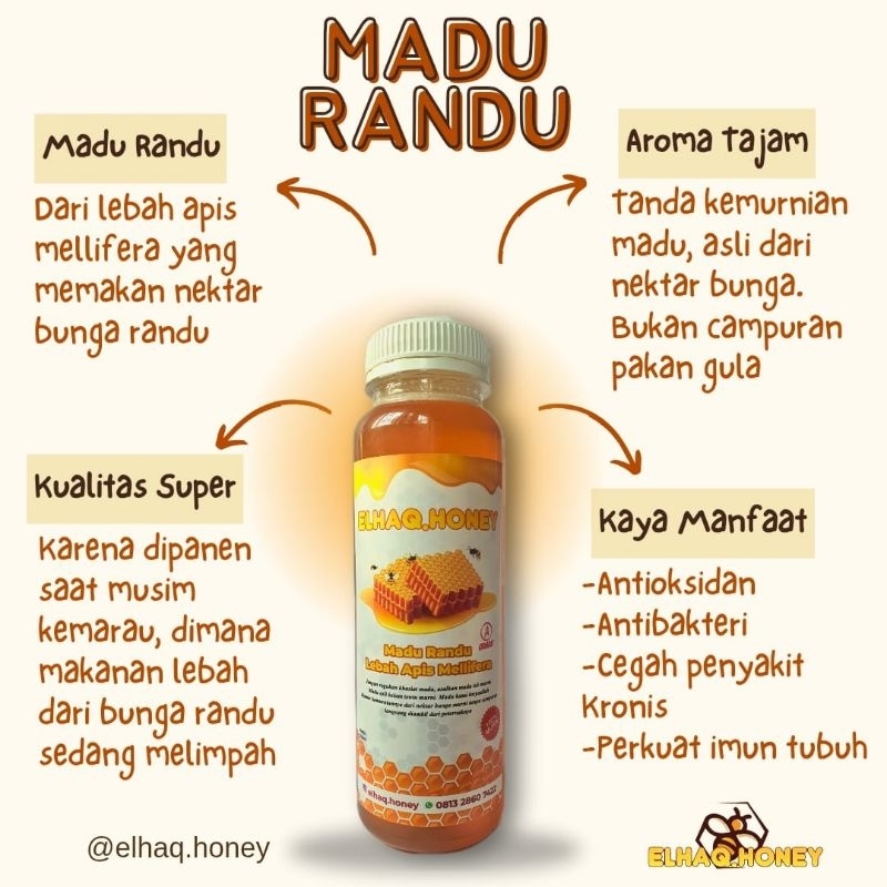 

Madu Randu 100% Murni Grade A