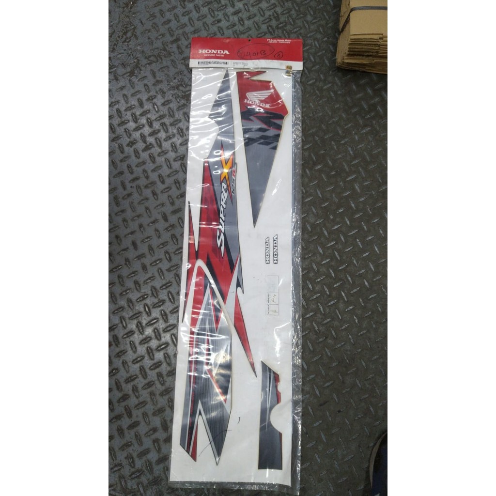 Stripe Black Red L Supra X 125 871X0Kyl660Zal Partsho99 Dijamin