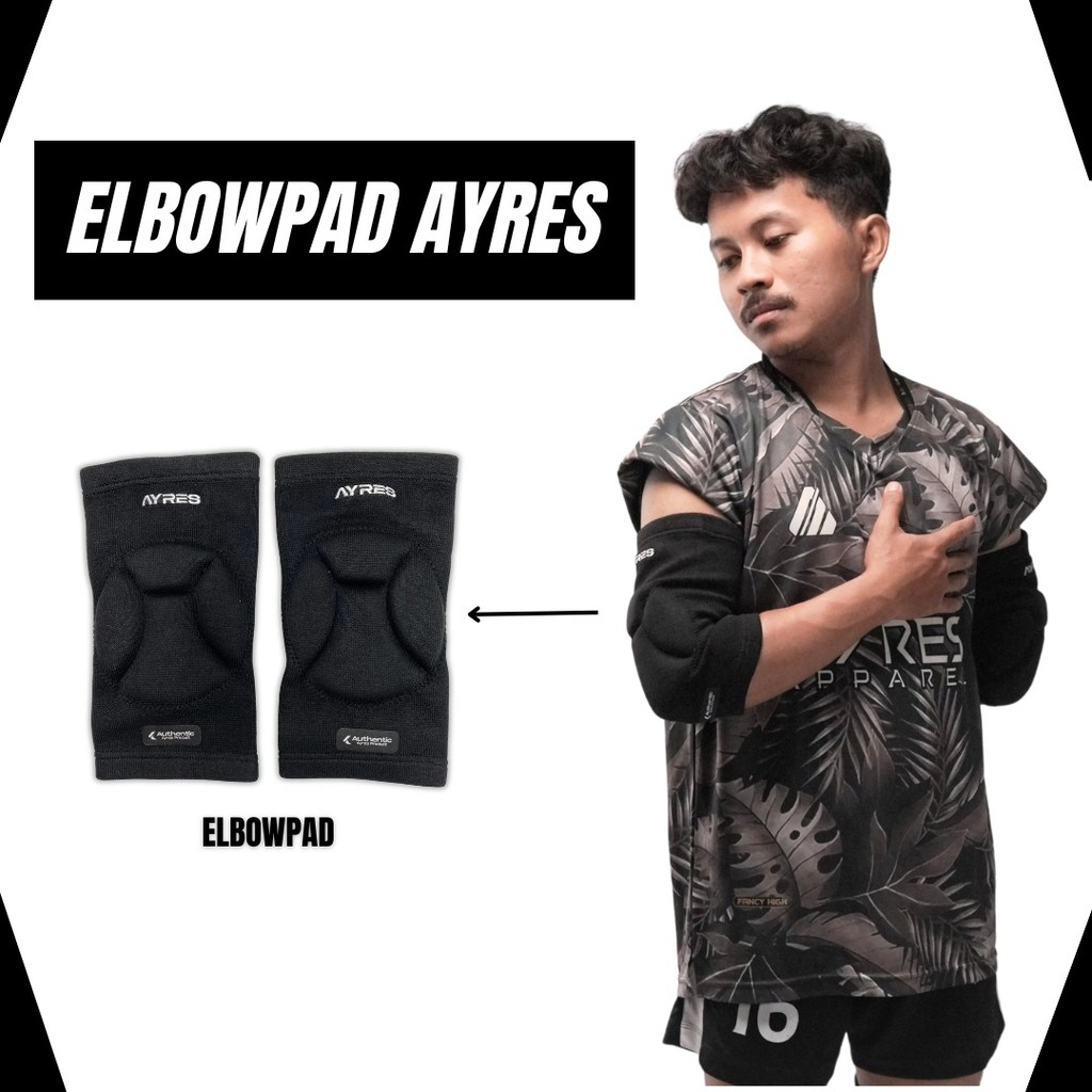 Dekker Pelindung Siku Tangan Kiper Futsal Elbowpad Ayres Scudo Deker Sikut Lengan Sepasang Volly