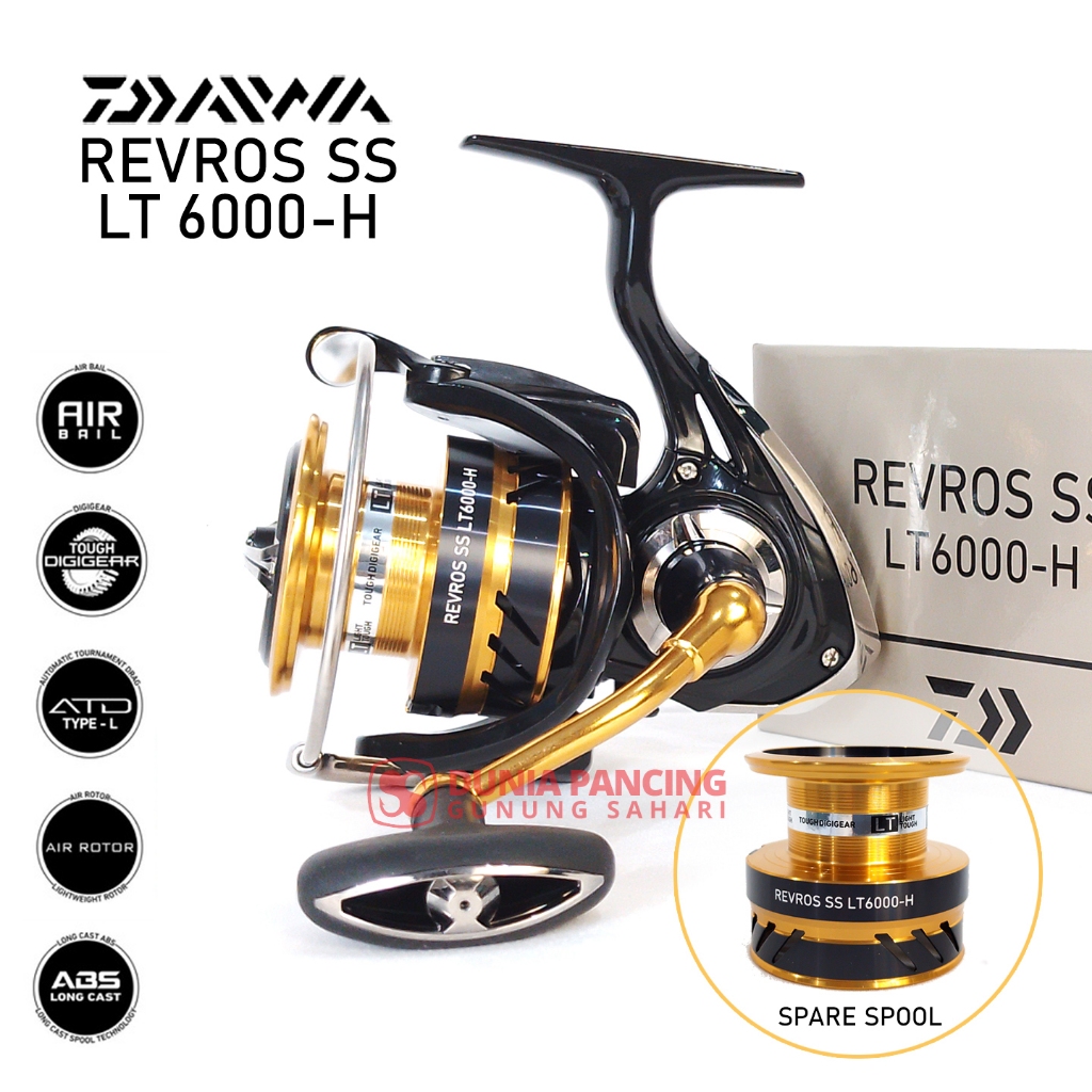 Reel Spinning Daiwa Revros SS LT Pilih Ukuran (Double Spool)