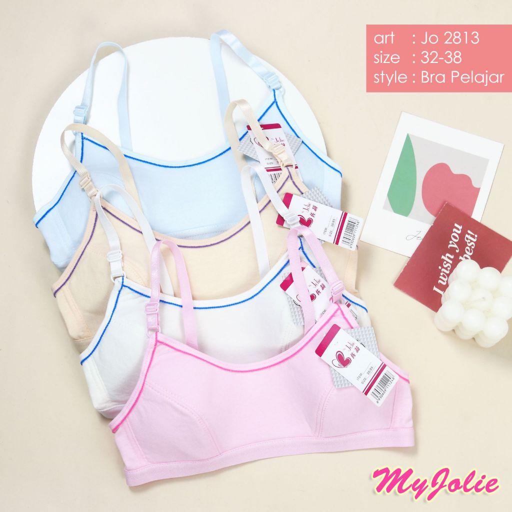 Bra pelajar tanpa busa tanpa kawat JOLIE /BH REMAJA WANITA TERBARU JOLIE