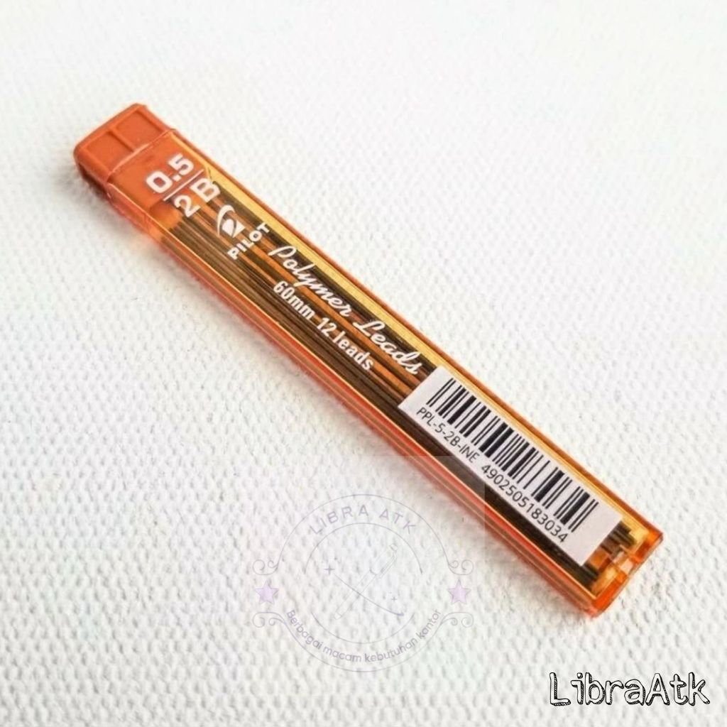 

Isi Pensil Mekanik 2B/HB 0.5mm [ 1Tube ] / Pencil Lead Pilot PPL-5 / Isi Pensil Mekanik 0.5