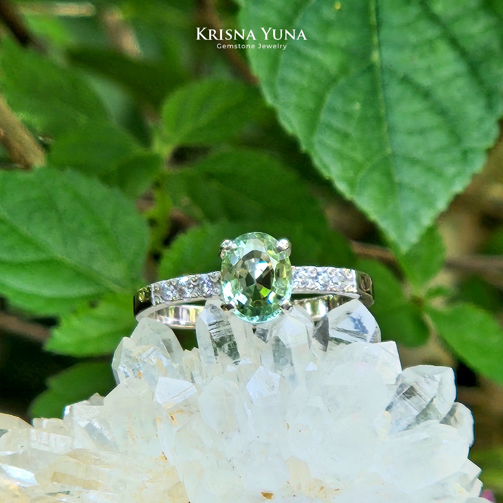 Natural Green Tourmaline Ring