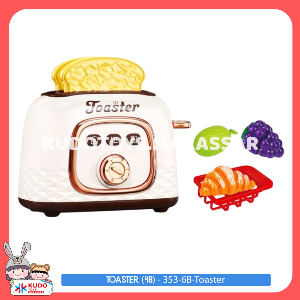MAINAN MESIN PANGGANG ROTI TOASTER - 353-6B-Toaster