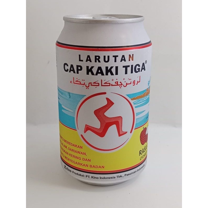 

Larutan Penyegar Cap Kaki Tiga Kemasan Kaleng 320ml