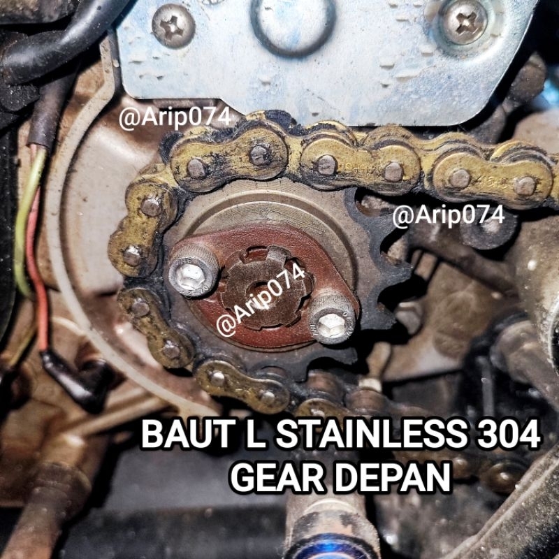 BAUT L GEAR DEPAN YAMAHA JUPITER MX OLD MX NEW MX KING VIXION BYSON BAUT L STAINLESSS GEAR DEPAN YAM