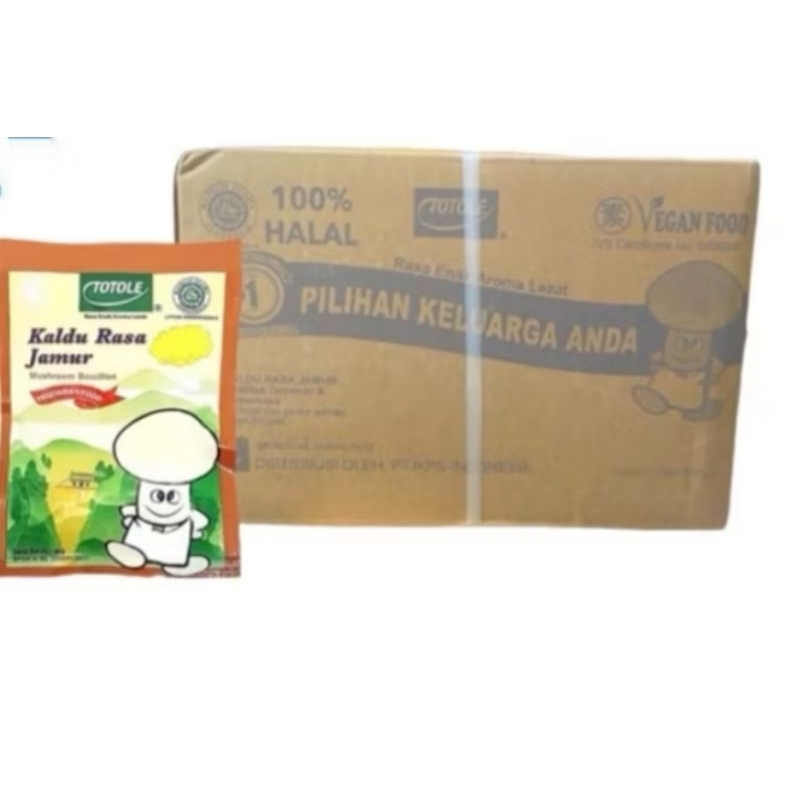 

Totole Kaldu Jamur 40 gr 1 Dus isi 200 bks exp 01/27