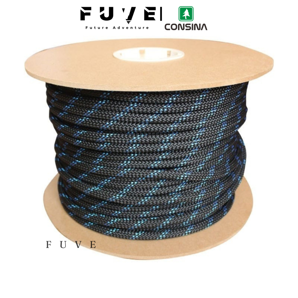 Tali Karmantel 9,5mm Tom Consina Original Rope Acces Gondala Statis Safety Climbing Vertical Rescue 