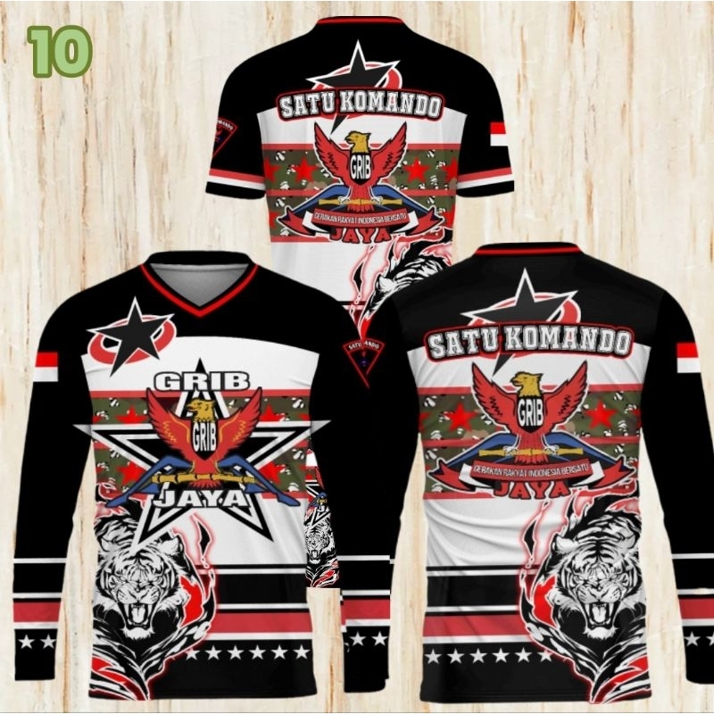 kaos grib jaya 10, kaos grib jaya, baju grib jaya, seragam grib jaya, baju grib jaya