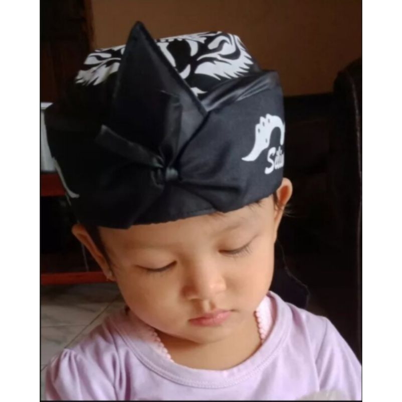 Blangkon sunda putra siliwangi anak usia 6 bulan - 7 tahun /ikat kepala sunda