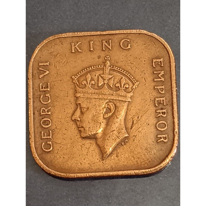 koin malaya 1 cent tahun 1939..