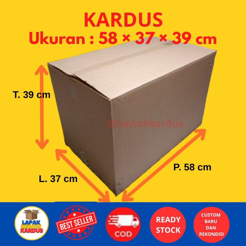 

kardus ukuran 58×37×39 cm