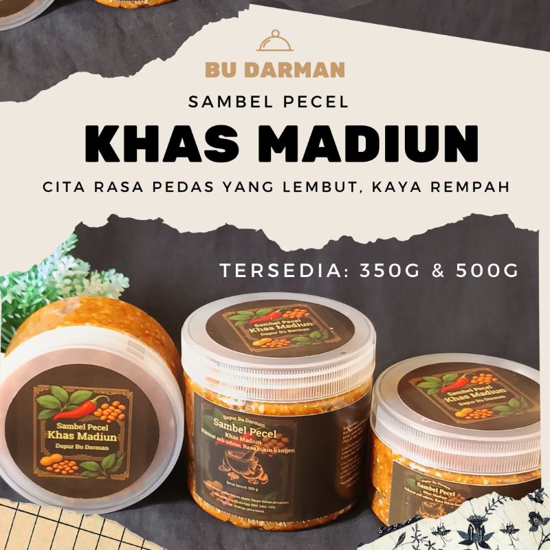 

Sambel Pecel Madiun Bu Darman – Asli, Tanpa Pengawet – 350g & 500g – Rasa Otentik