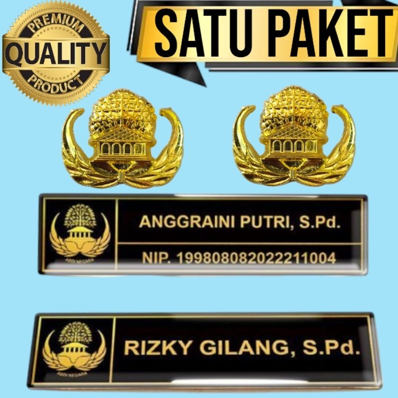 

Name tag pin korpri