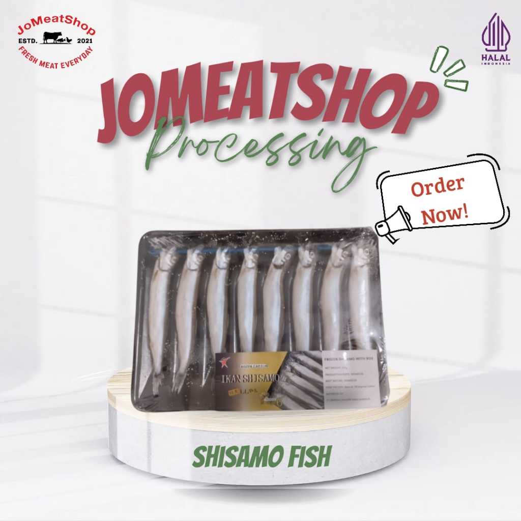 

Ikan Shisamo Capelin Shisamo Fish Tray Pack 170GR