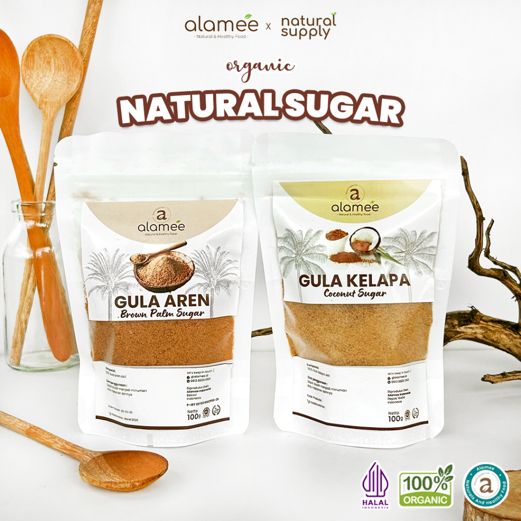 

Gula Semut Kelapa Aren Organik Asli Bubuk Coconut Sugar Premium Powder Natural Organik Organic 100gr