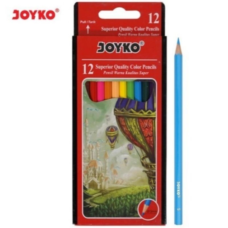 

(12 Warna) Pensil Warna Joyko Panjang CP-12