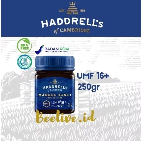 

Madu Haddrells Manuka Honey UMF 16+ MGO 573+ 250gr (UMF 15+ UP)