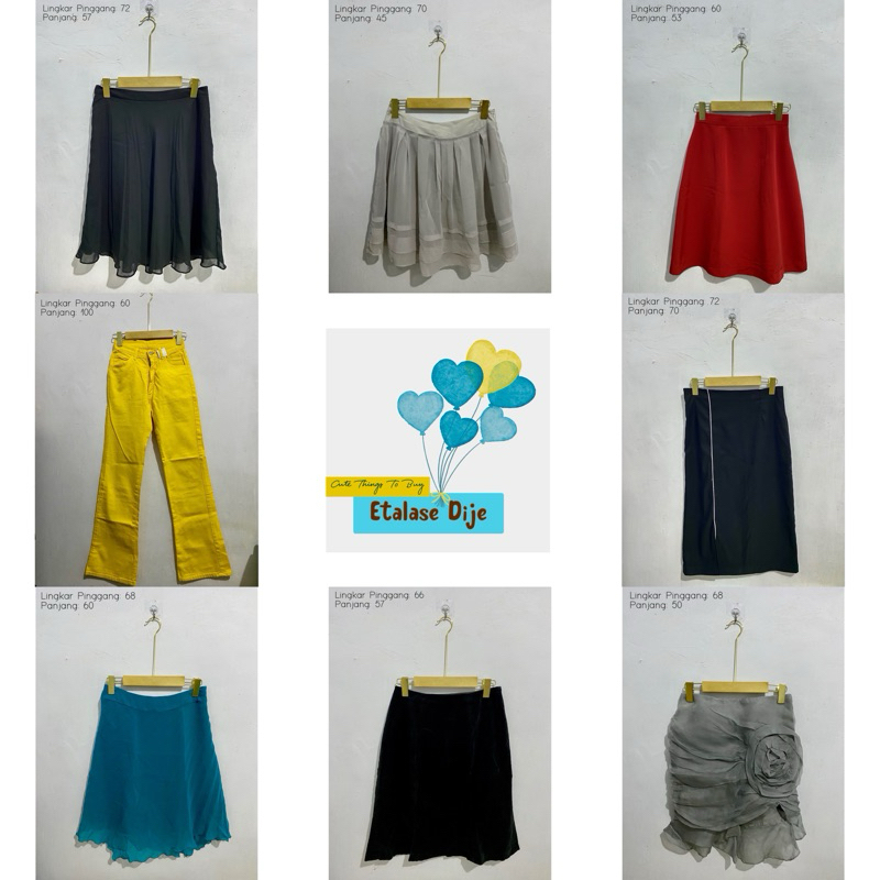 Rok Wanita (Preloved/Second) / Rok Preloved / Celana Wanita / Rok Preloved / Celana Preloved