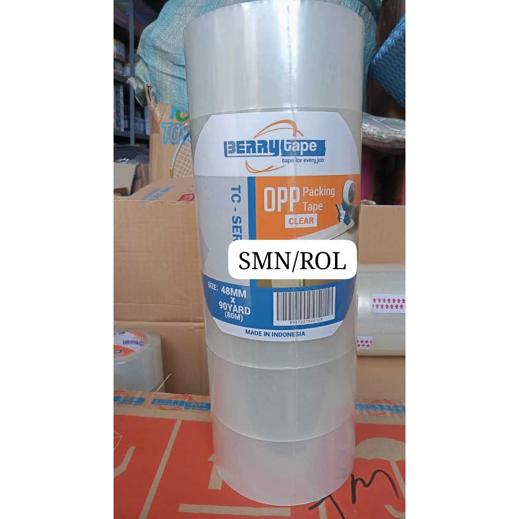 

BERRY TAPE Isolasi Solatip Lakban Bening Tebal 48mm - 1 PCS/ROLL