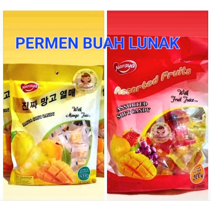 

PERMEN NARAYA ASSORTED FRUITS 200G/PERMEN MALAYSIA/PERMEN BUAH