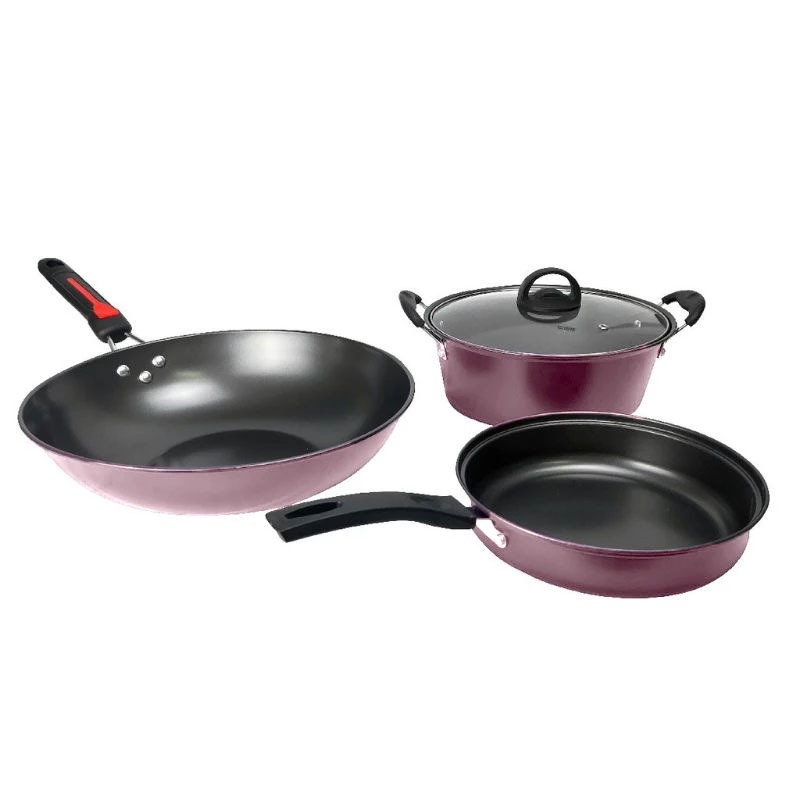 Teflon Set QME isi 3 Panci Set