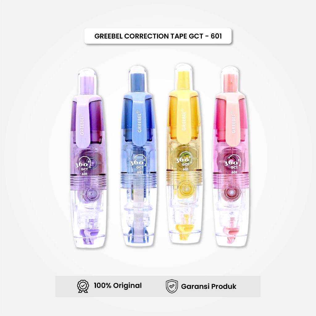 

Correction Tape GCT-601 Lucu Pastel / Greebel Tip Ex Kertas Roll Pita Koreksi Pulpen / IStationery
