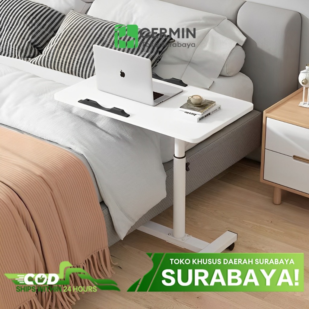 Meja Laptop Roda Meja Laptop Adjustable Meja Kerja Portable Meja Laptop LesehanMeja Laptop Lesehan