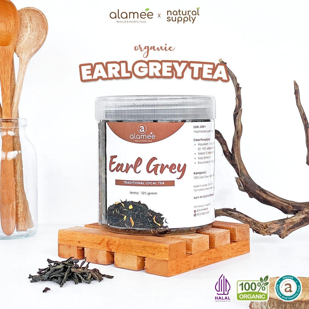 

Teh Grey Tea Teh Herbal Tradisional Indonesia Alami Sehat Organik Organic Siap Seduh 125 Gr
