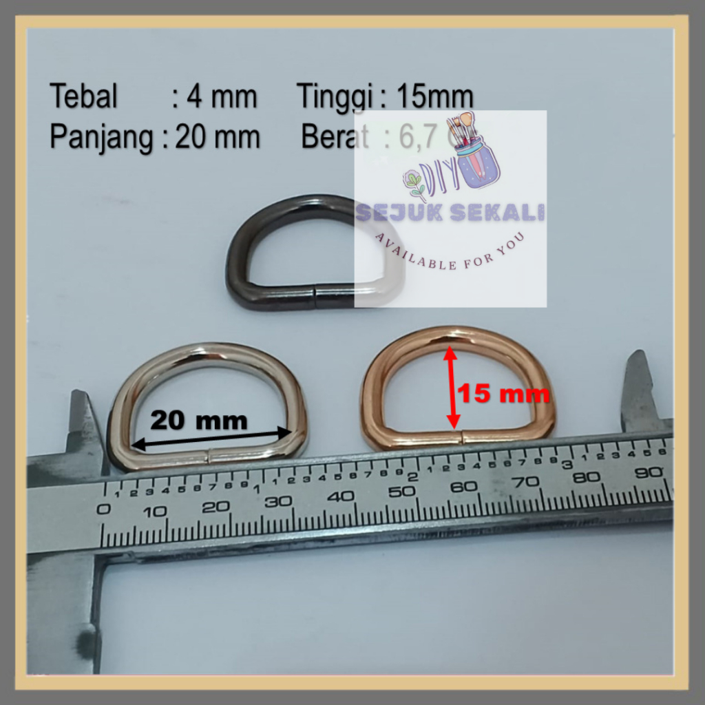 Ring D 20mm Premium Ring Tas TD1004/20X15