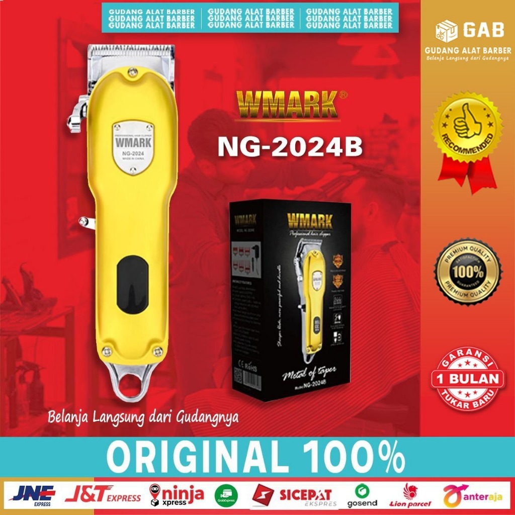 Hair Clipper Wmark NG 2024B Alat Cukur Pangkas Rambut Elektrik Barbershop 6500 Rpm Original