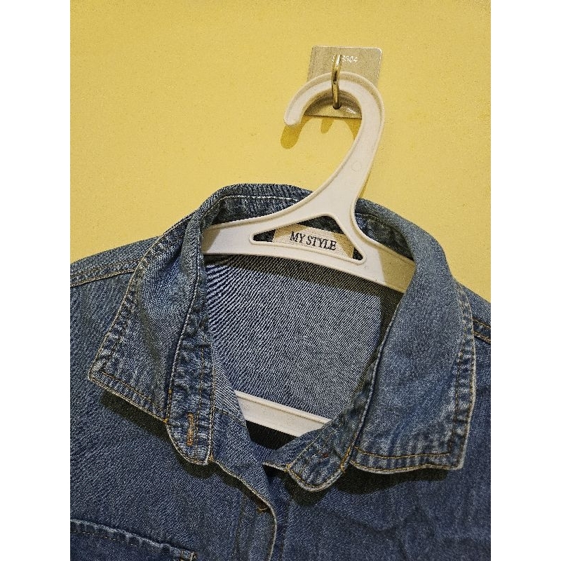 My style outer dress tunik wanita denim jeans