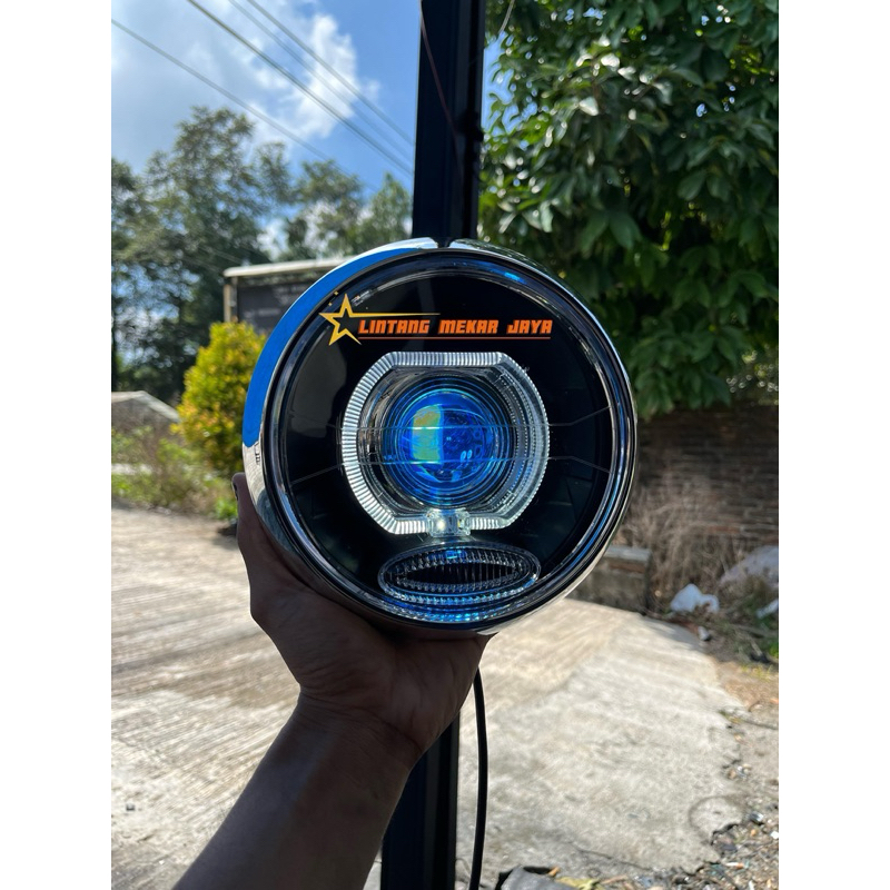 LAMPU DEPAN SEMI BILED VIXION OLD BULAT ALA BILED