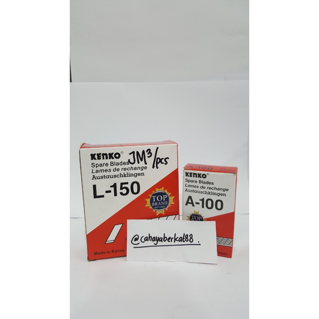 

Refil Isi Kater Kenko L500 Cuter ( Besar Kecil ) Blade 5pcs