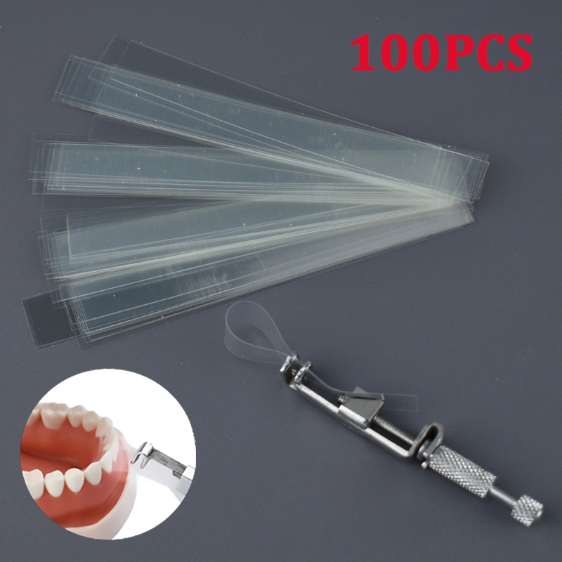 Dental seluloid celluloid strip / matrix transparan celuloid / Dental matrix band retainer tofflemir