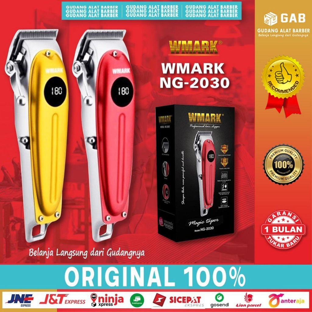 Wmark NG 2030 Hair Clipper Alat Cukur Pangkas Rambut Elektrik Barbershop 6000 Rpm Original