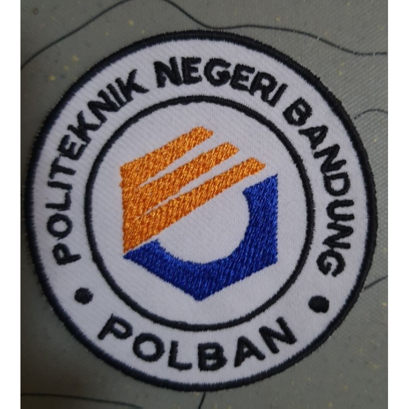 Bordir Logo POLBAN ukuran +- 7 cm