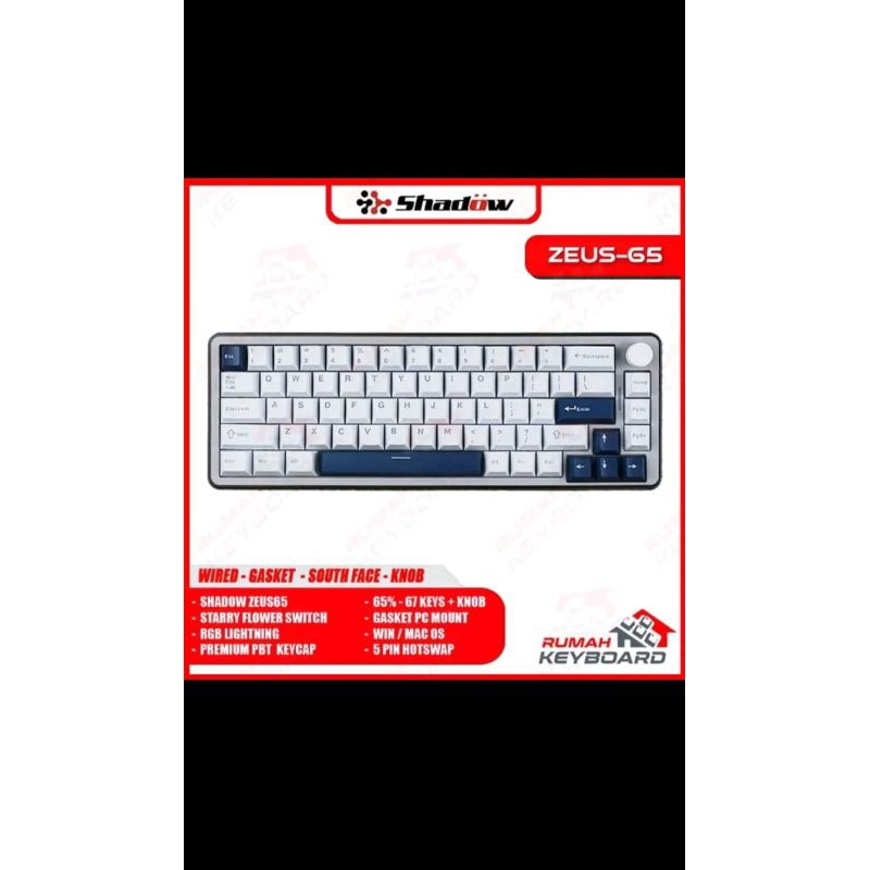 Keyboard Mechanical Shadow Zeus65